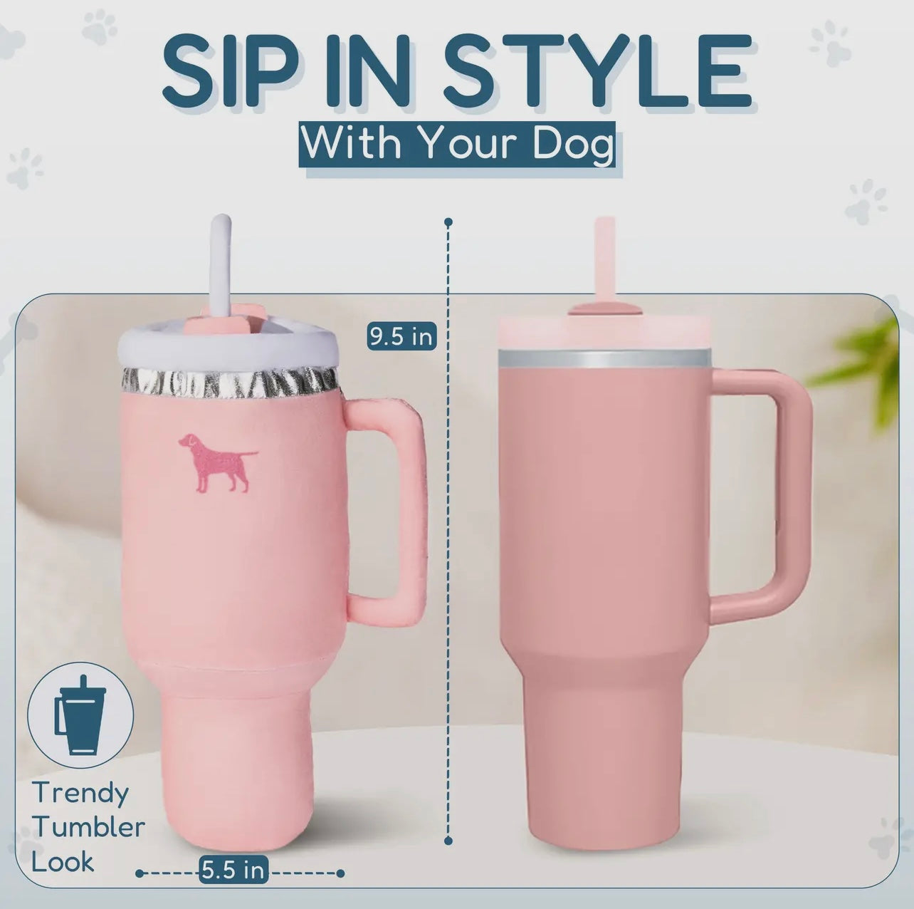 Lavender Pup Cup Tumbler