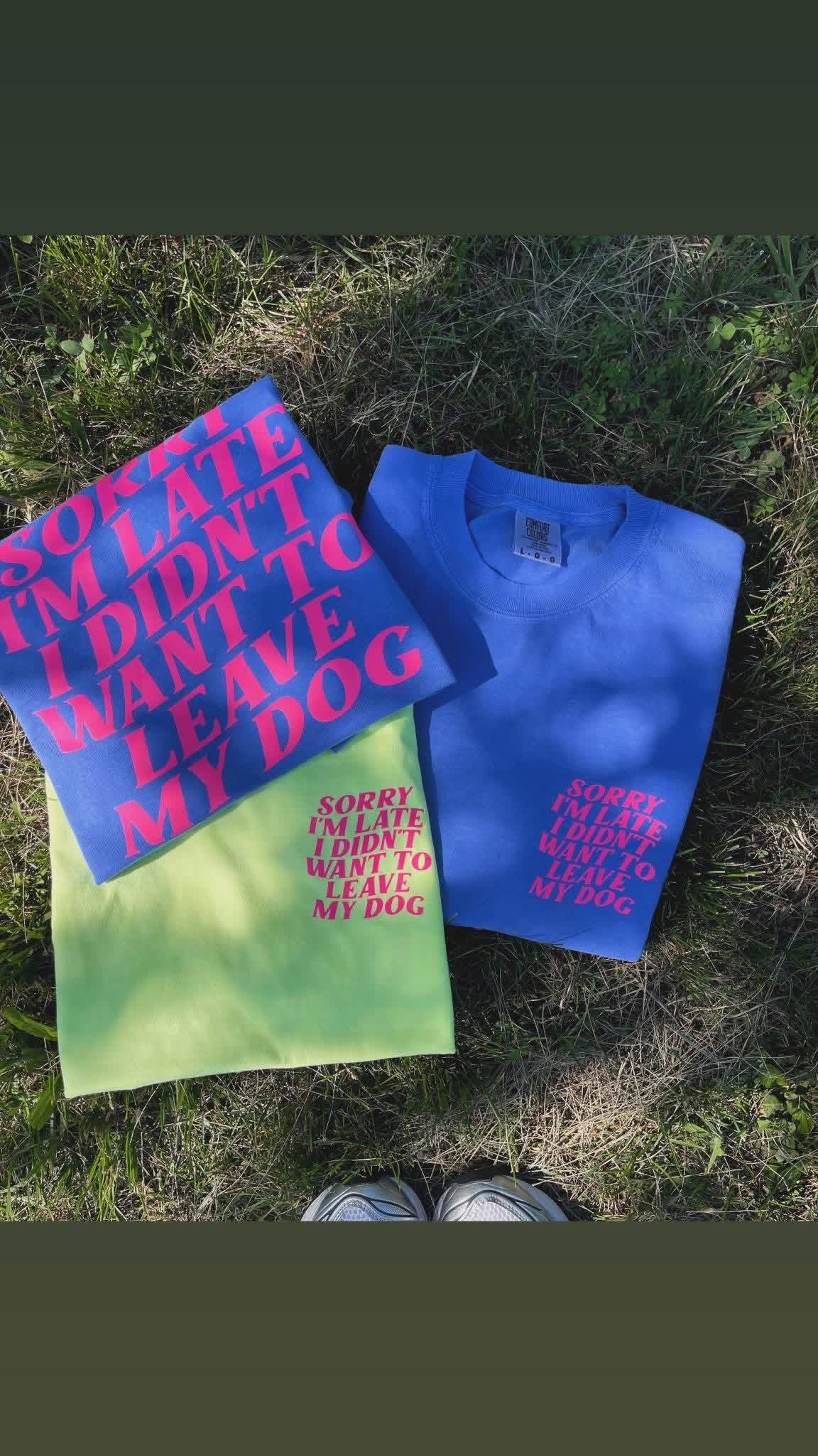 Sorry I’m late, my dog graphic tee