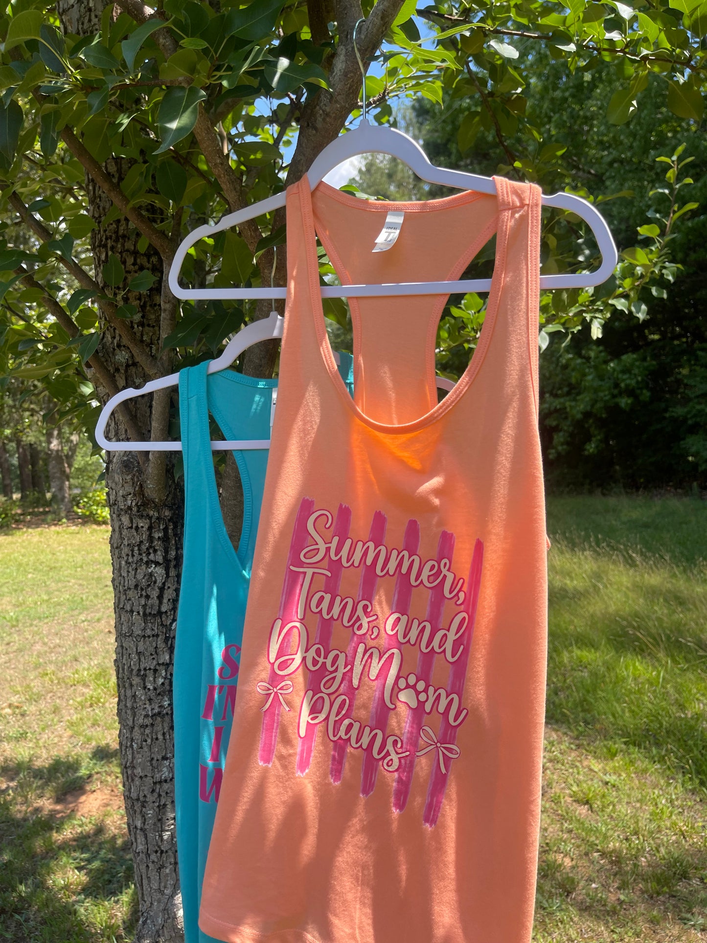 Summer, Tans & Dog Mom Plans Tank Top