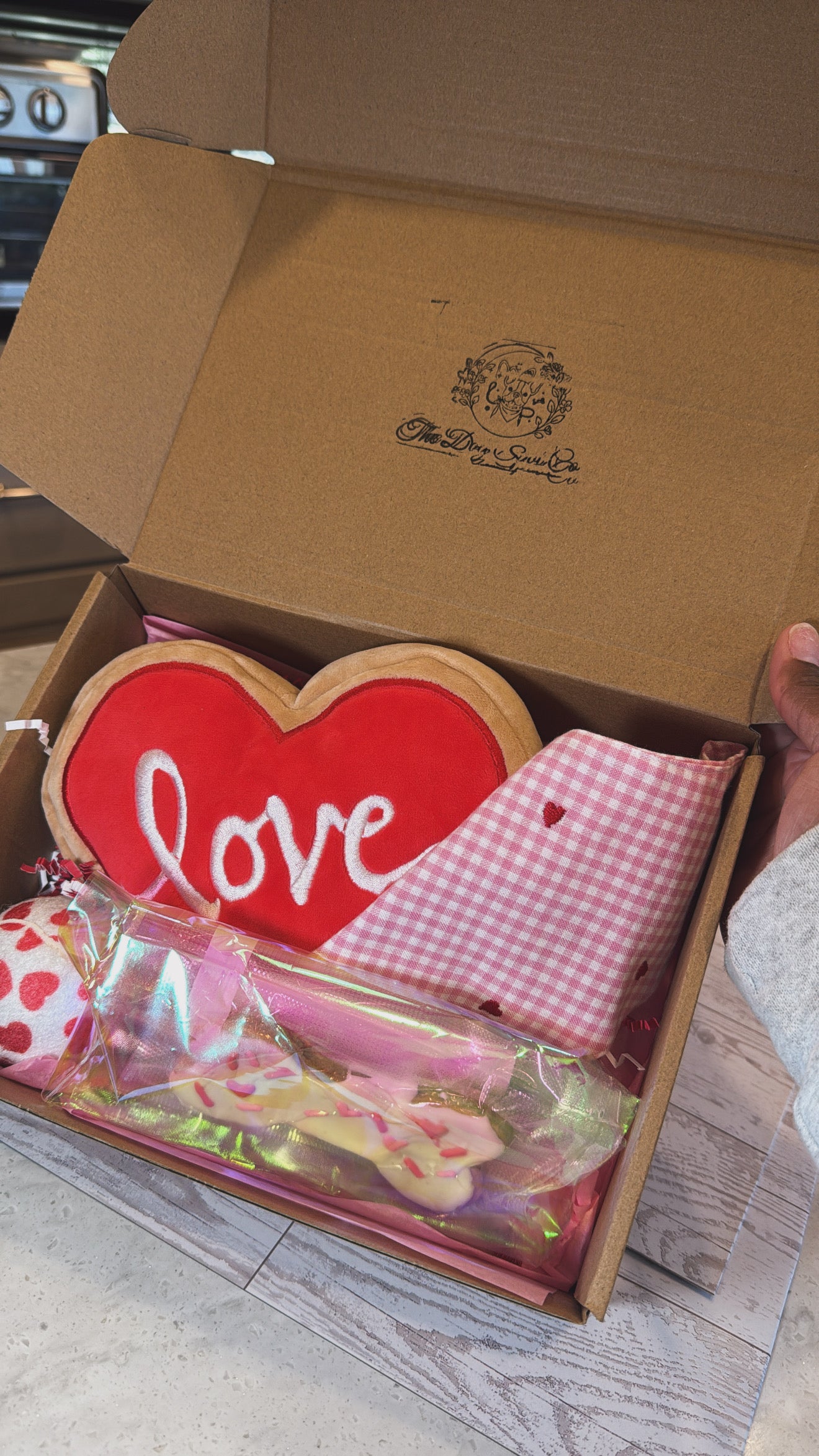 Gingham Hearts Box