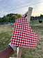 Rustic Checkered Snap On Bandana