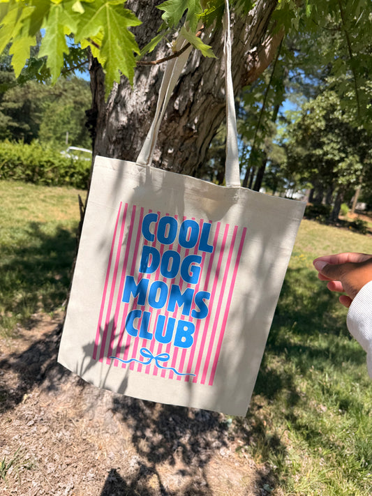 Cool Dog Mom Tote Bag
