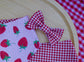 Strawberry Patch Snap on Bandana