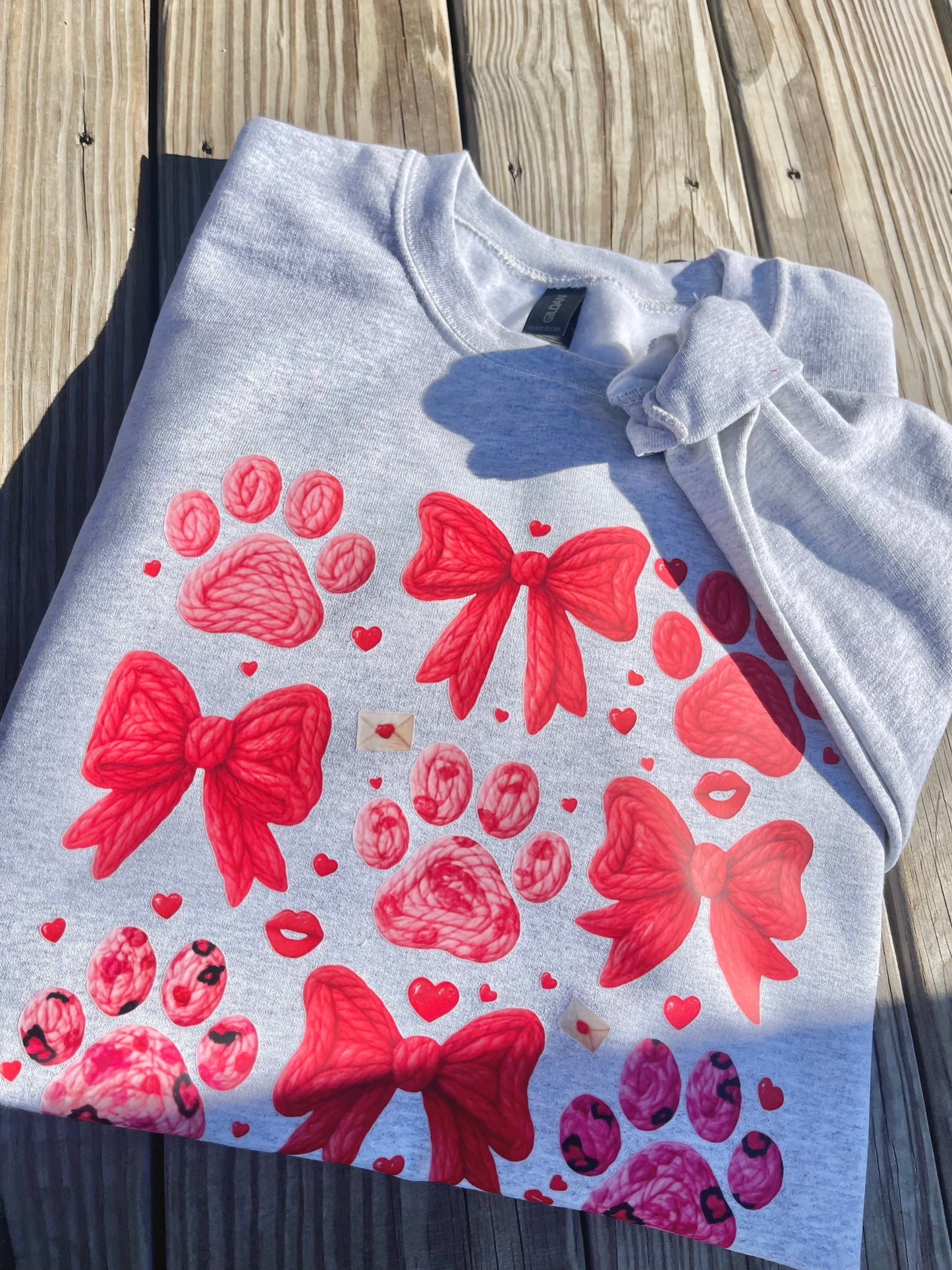 Cable Knit Valentine Crewneck