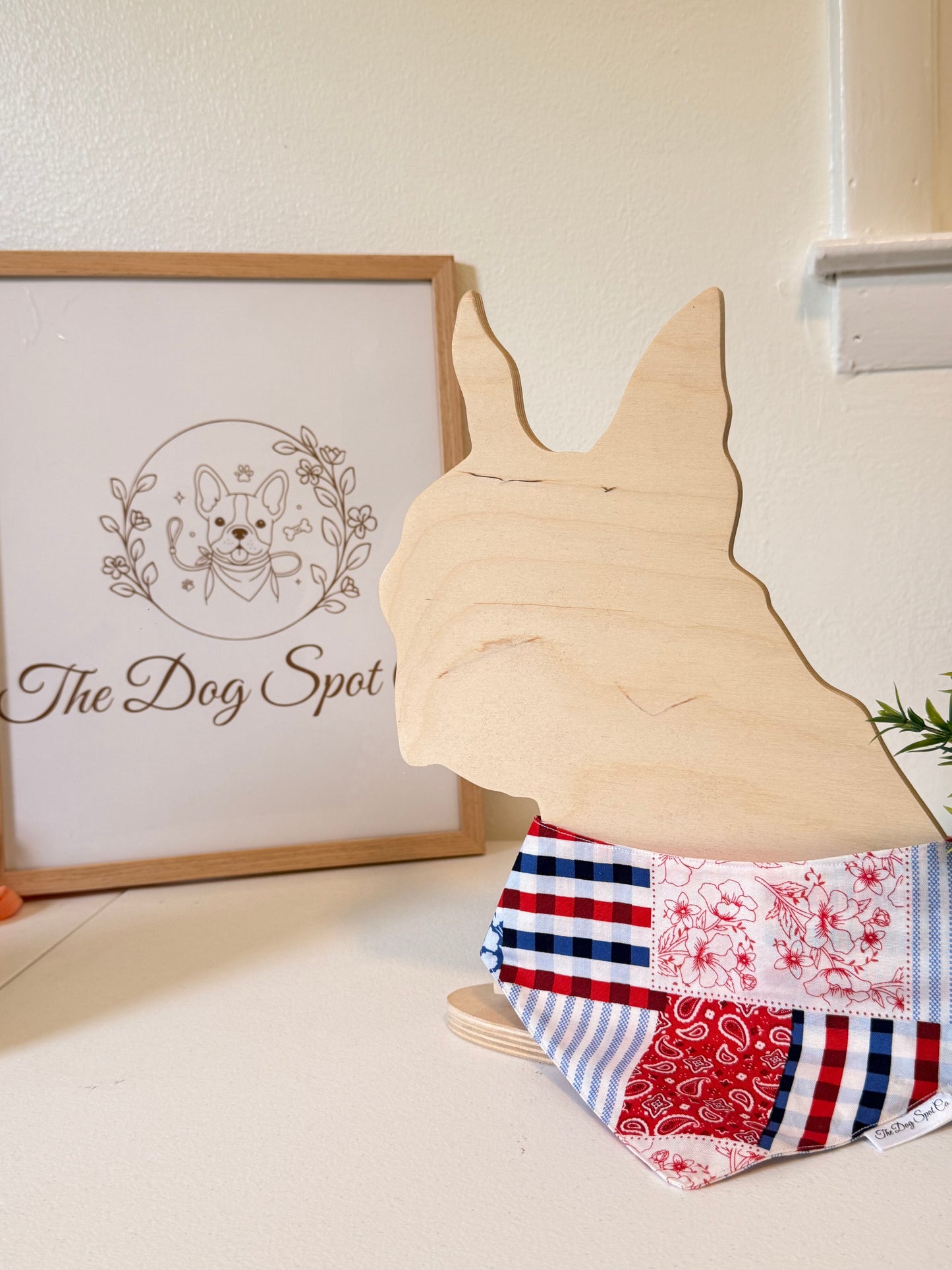 Patchwork USA Snap On Dog Bandana