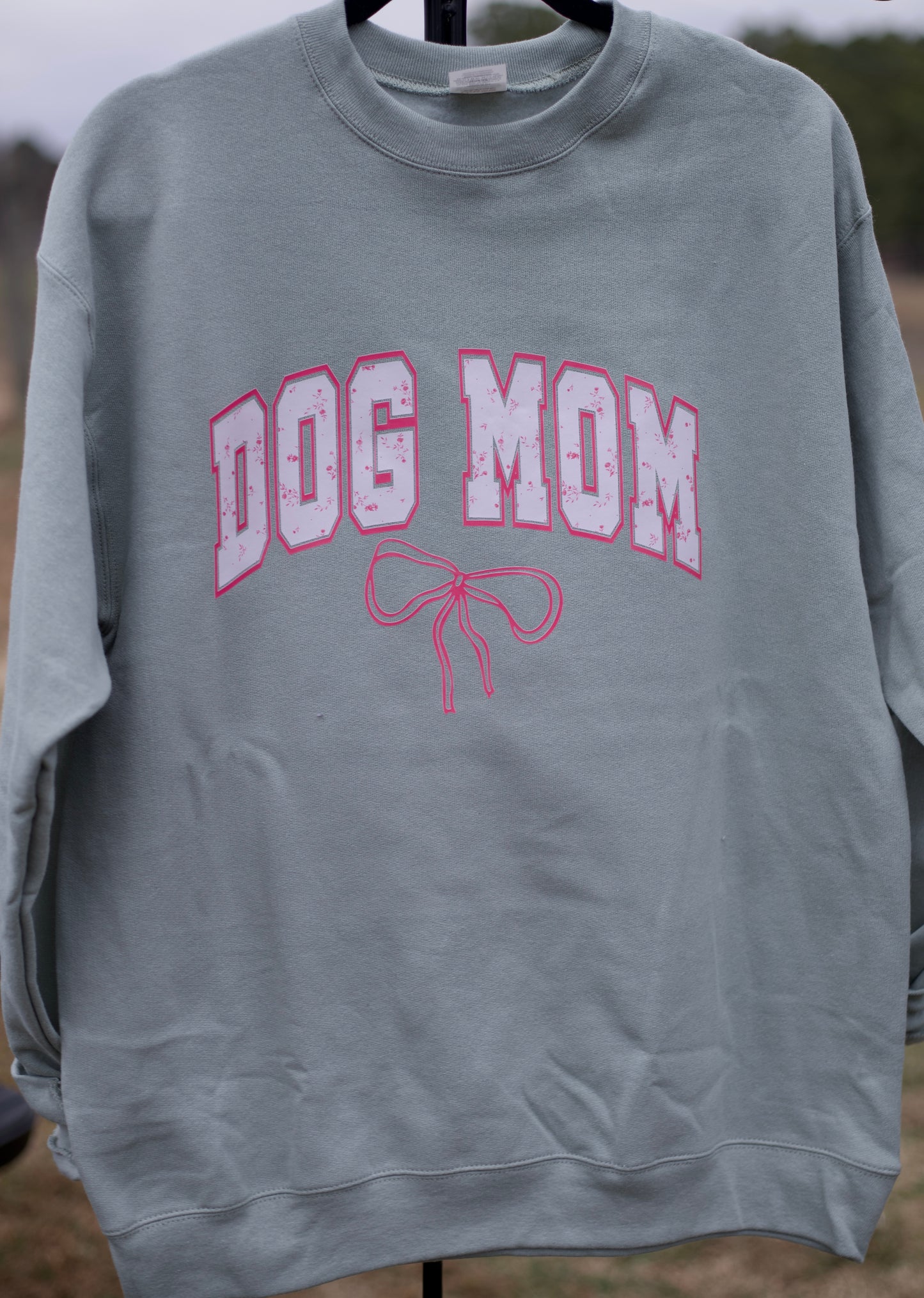 Pink Floral Dog Mama Crewneck