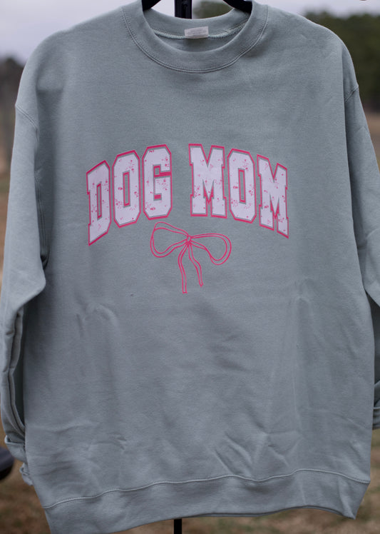 Pink Floral Dog Mama Crewneck