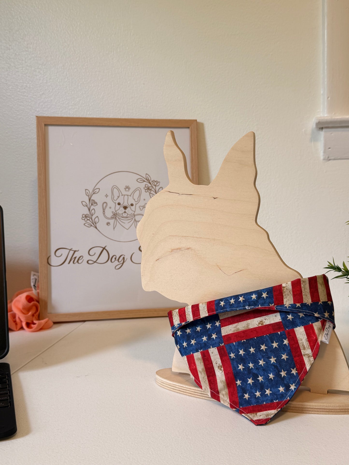 Rustic America Flag Snap On Bandana