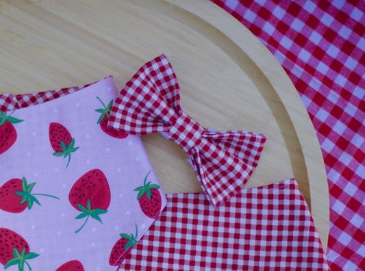 Strawberry Bow Tie