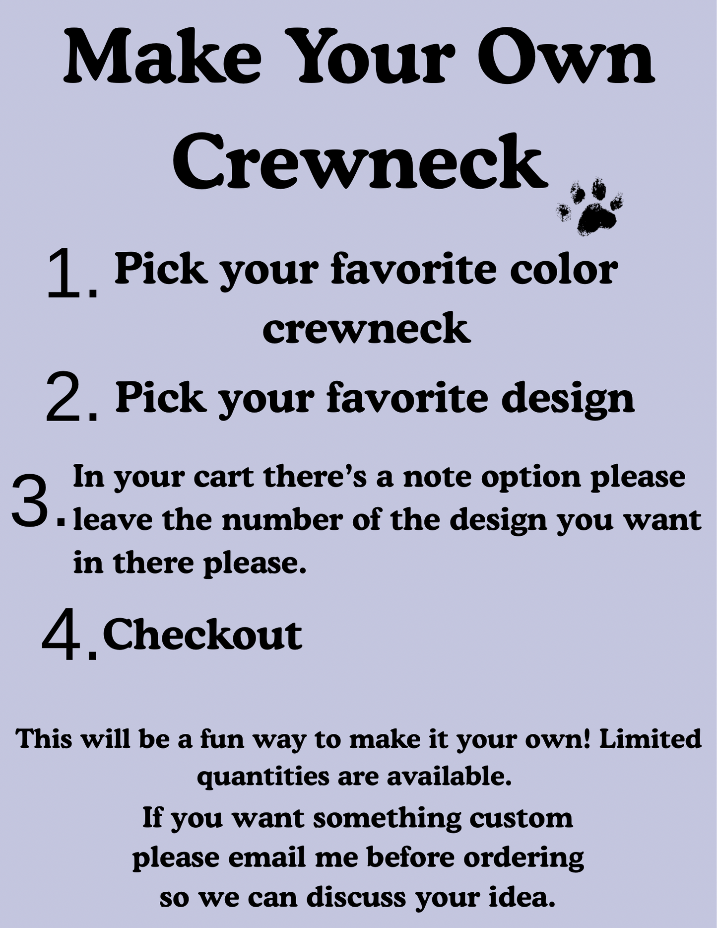 Make Your Own Crewneck