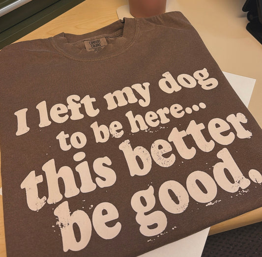 I Left My Dog To Be Here